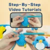 3 Arctic Penguin Crochet Craft Kit
