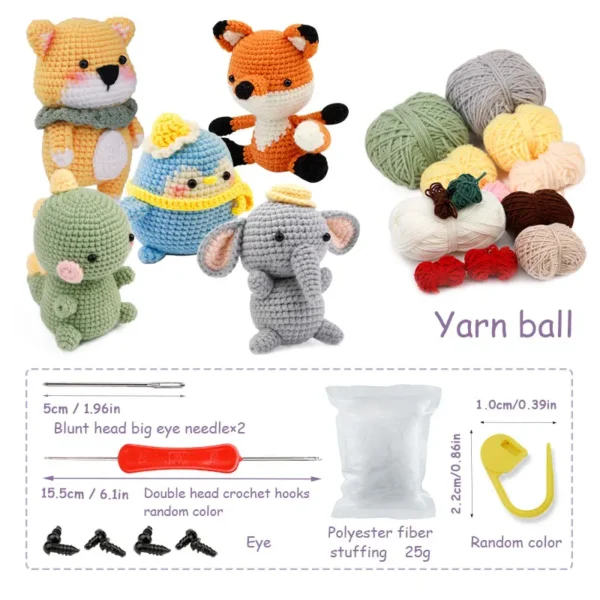 Cozy Critters Crochet Kit