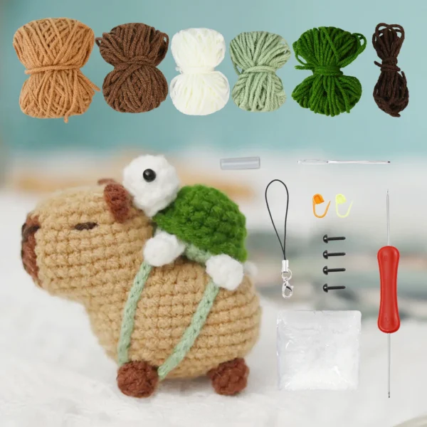 S3a83ff98d2a443d79b1f97bc212e4d63A.webp Capybara Crochet Kit