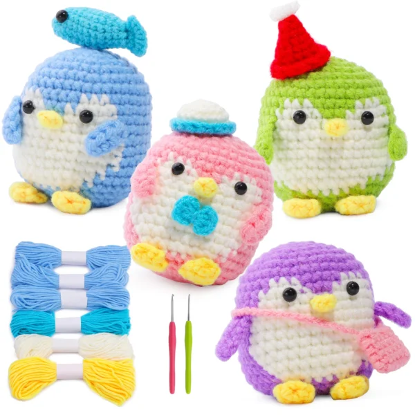 S4589254231ee4dd8bb95d0b768eb6e267.webp Adorable Penguin Crochet Starter Kit
