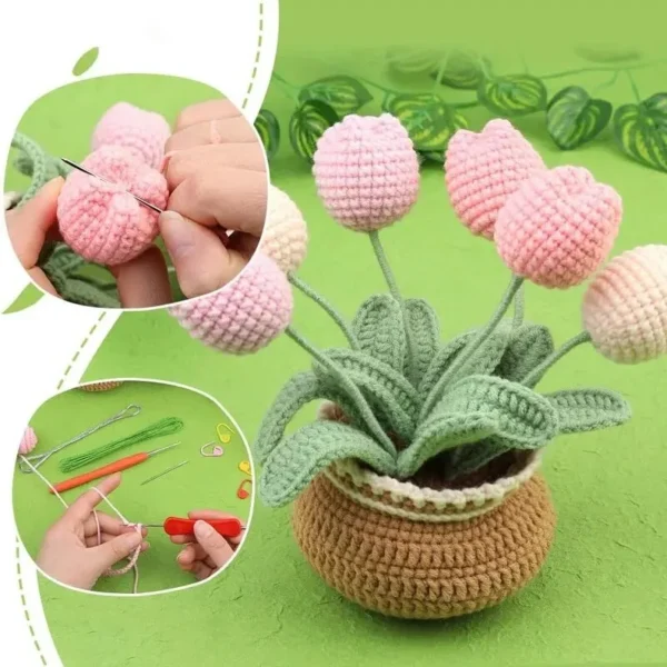 Beginner-Friendly Tulip Crochet Kit