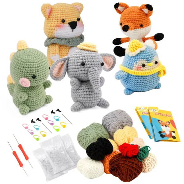 Cozy Critters Crochet Kit