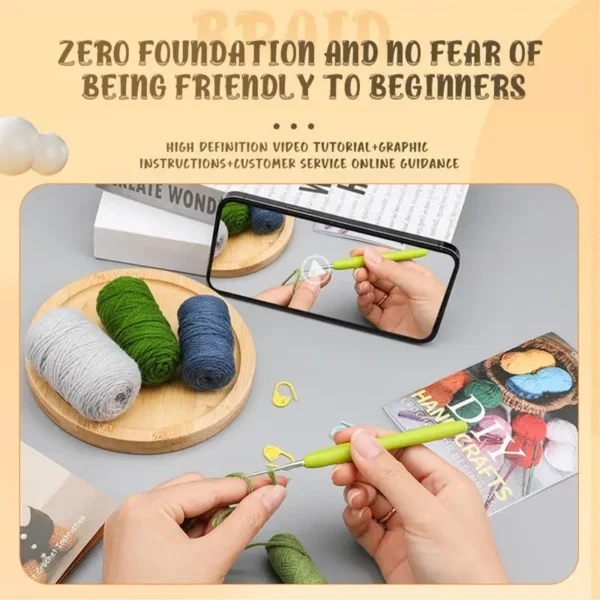 Plush rabbit crochet kit