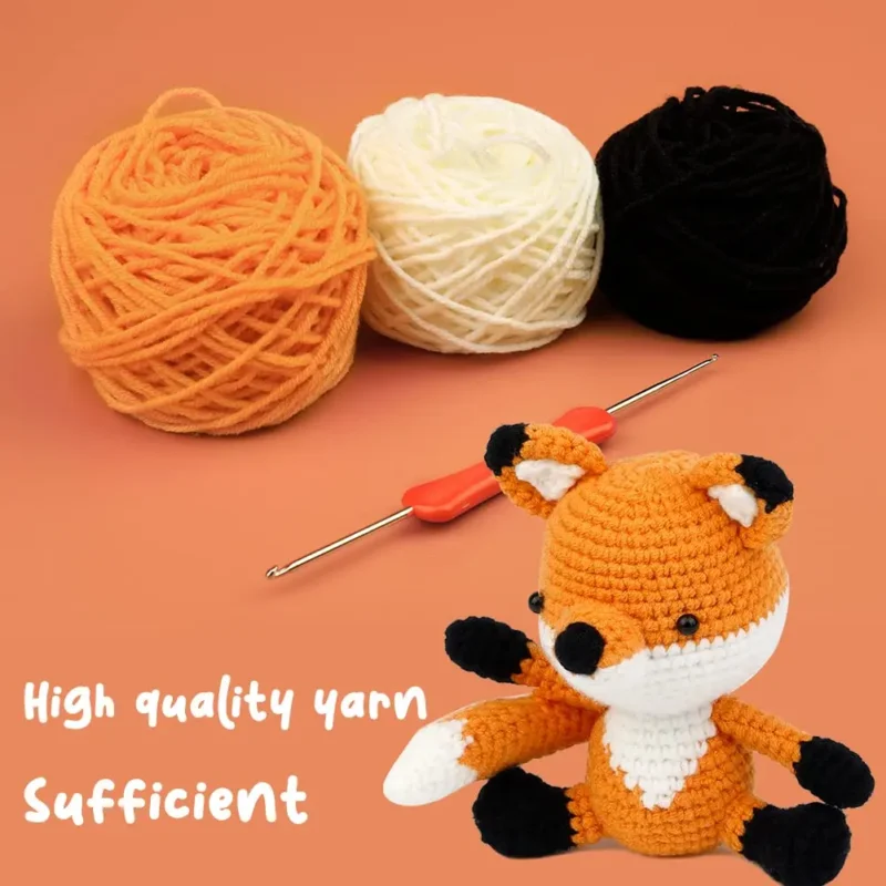 Fox & Ferret Crochet Craft Kit - Image 5