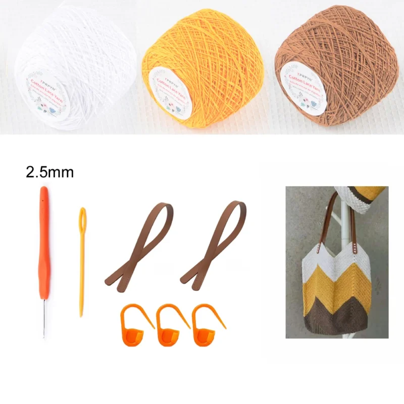 Boho Sunflower Tote Crochet Kit - Image 12