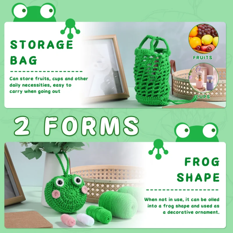 Frog Crochet Kit for Beginners - Image 4
