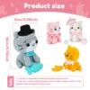S1cb774adb8ae44e2a31bf39a53f7c53dn.webp Adorable Cat Crochet Kit for Beginners