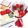 Beginner-Friendly Tulip Crochet Bouquet Kit
