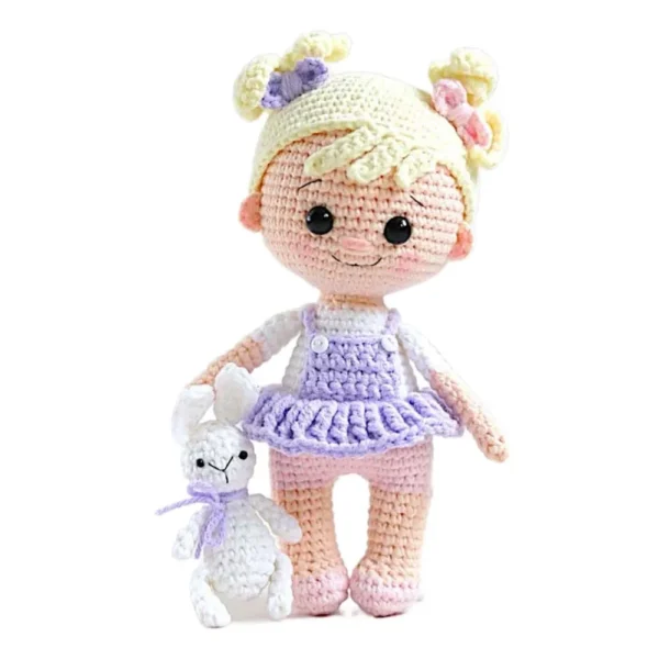 S22237a644239468ba6fdd13e513bfc0ev.webp Crochet Kit Gril DIY Doll Crocheting kits