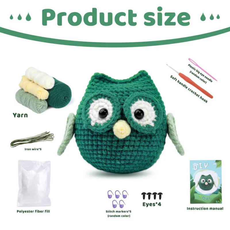 Whimsical Owl Crochet Starter Kit - Image 2