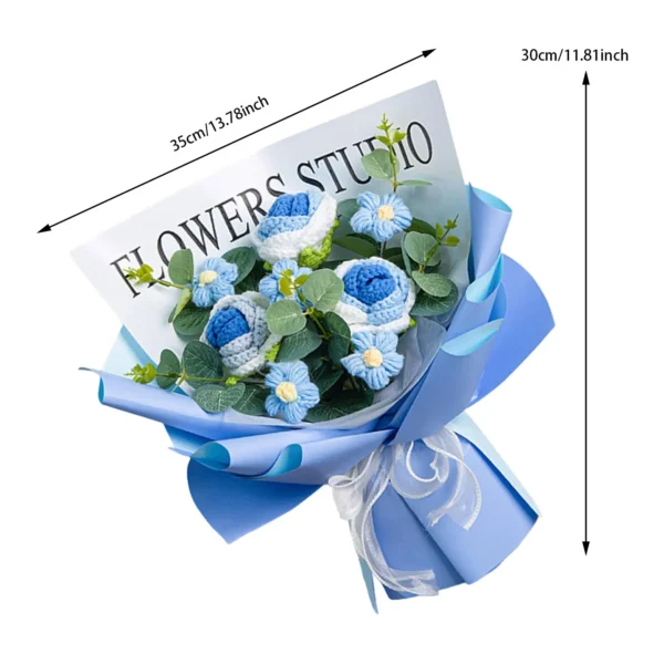 Handmade Crochet Tulip Flower Bouquet