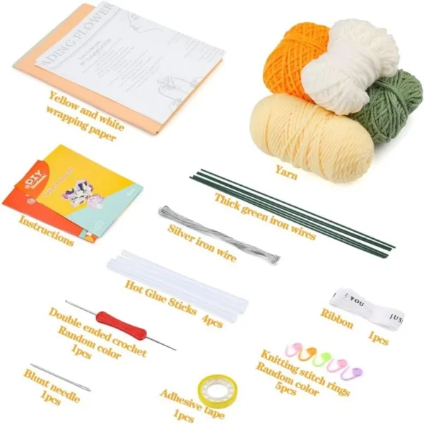 Beginner-Friendly Tulip Crochet Bouquet Kit