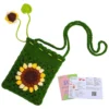 Sunflower Crochet Phone Bag Kit