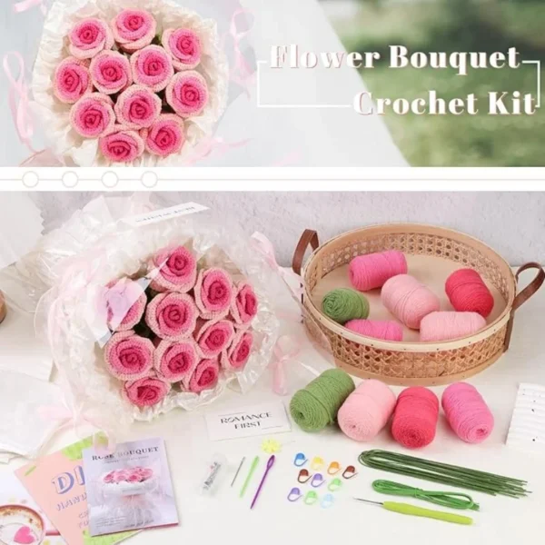 Flower Bouquet Crochet Kit for Beginners