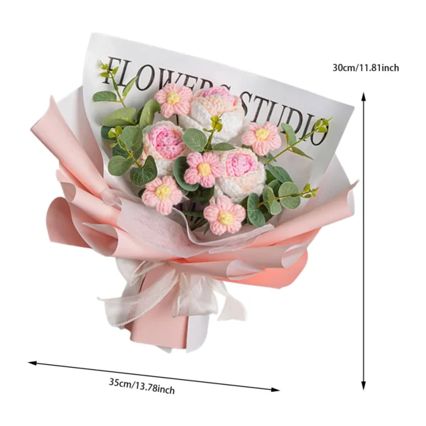 Handmade Crochet Tulip Flower Bouquet