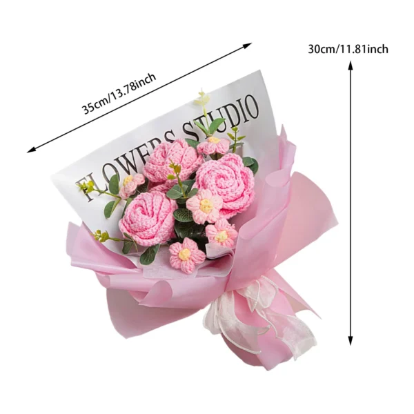 Handmade Crochet Tulip Flower Bouquet