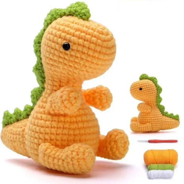 Beginner-Friendly Dinosaur Crochet Kit