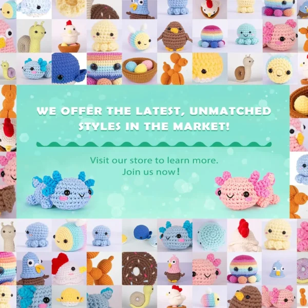 Complete Axolotl Beginner Crochet Kit