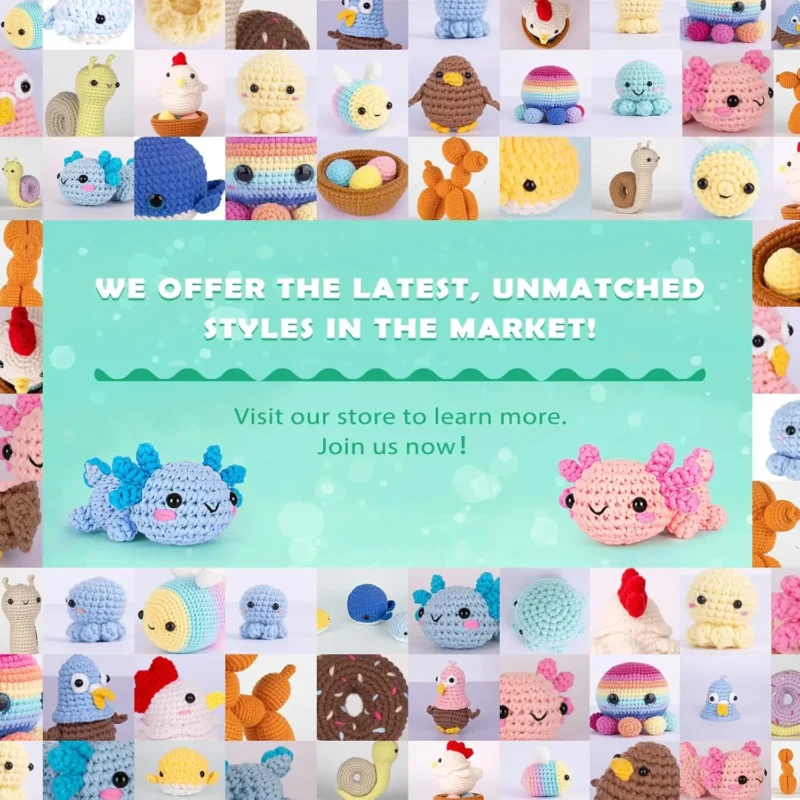 Complete Axolotl Beginner Crochet Kit - Image 3