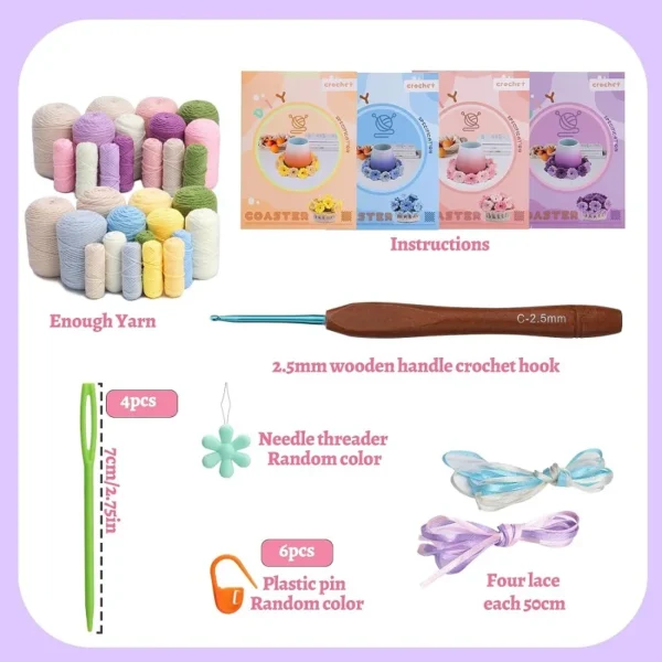 Botanical Coaster Crochet Kit