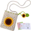 Sunflower Crochet Phone Bag Kit