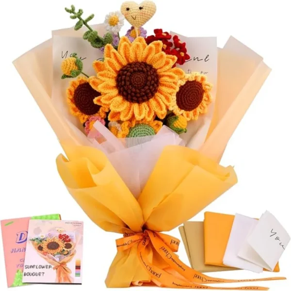 Flower Bouquet Crochet Kit for Beginners