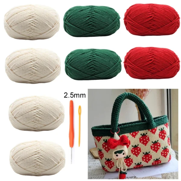 Summer Berry Crochet Bag Kit