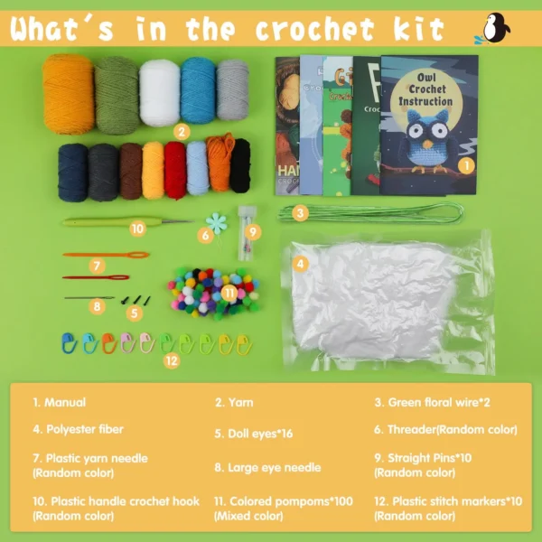 crochet animal kit for beginners