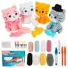 S6fbe5a3c12b54a1eaa383d3c363b68fcw.webp Adorable Cat Crochet Kit for Beginners