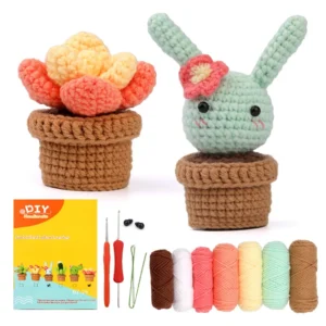 S70811b595fef4ebc9af5fb6fa315087aU.webp Complete DIY Crochet Kit for Beginners