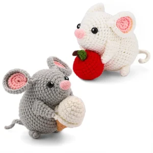 Beginner-Friendly Mouse Crochet Kit