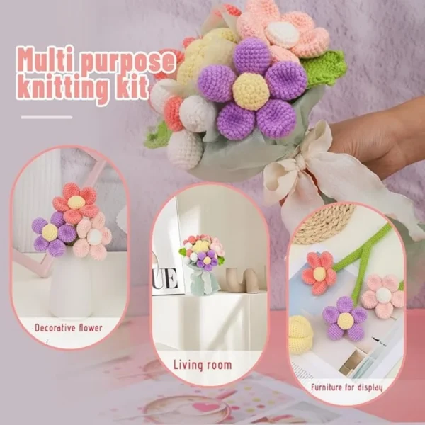 Flower Bouquet Crochet Kit for Beginners