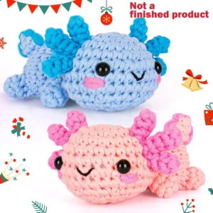 Complete Axolotl Beginner Crochet Kit