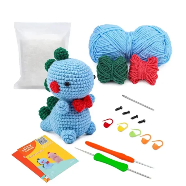 Beginner-Friendly Dinosaur Crochet Kit