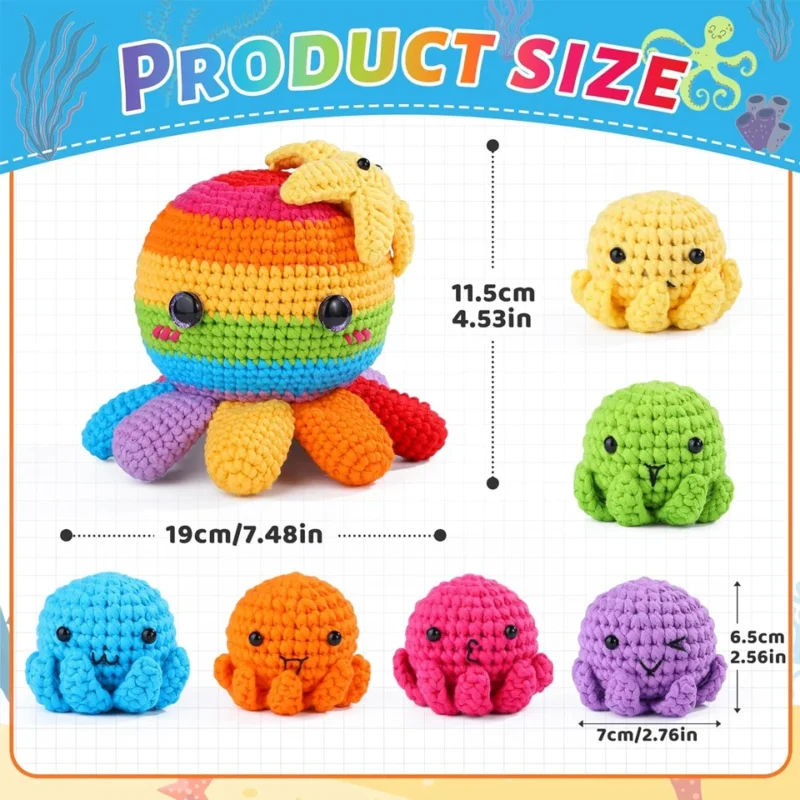 Underwater Creature Crochet Kit for Adults - Image 2