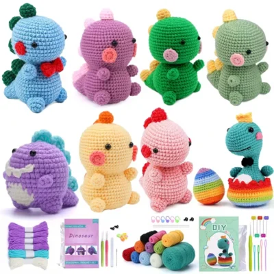 Beginner-Friendly Dinosaur Crochet Kit