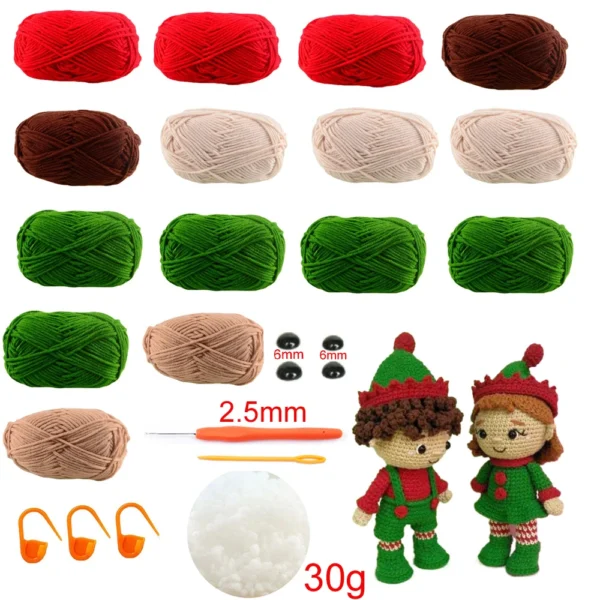 S9bb53450f4bd43fda6eb17011739b50df.webp Crochet Kit Gril DIY Doll Crocheting kits