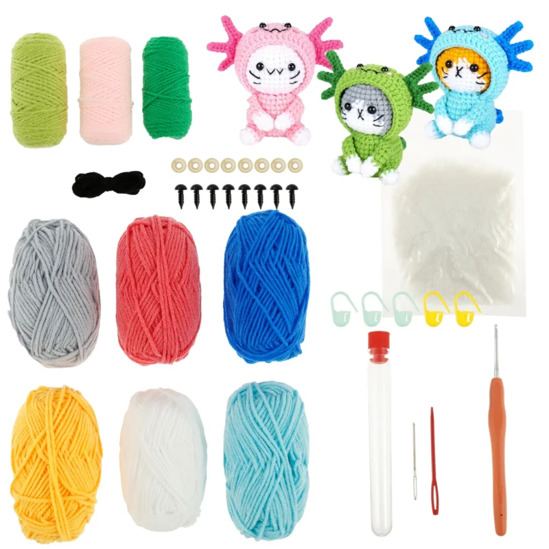 Adorable Cat Crochet Kit for Beginners - Image 7