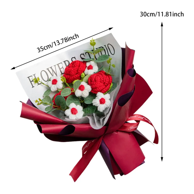 Handmade Crochet Tulip Flower Bouquet - Image 10
