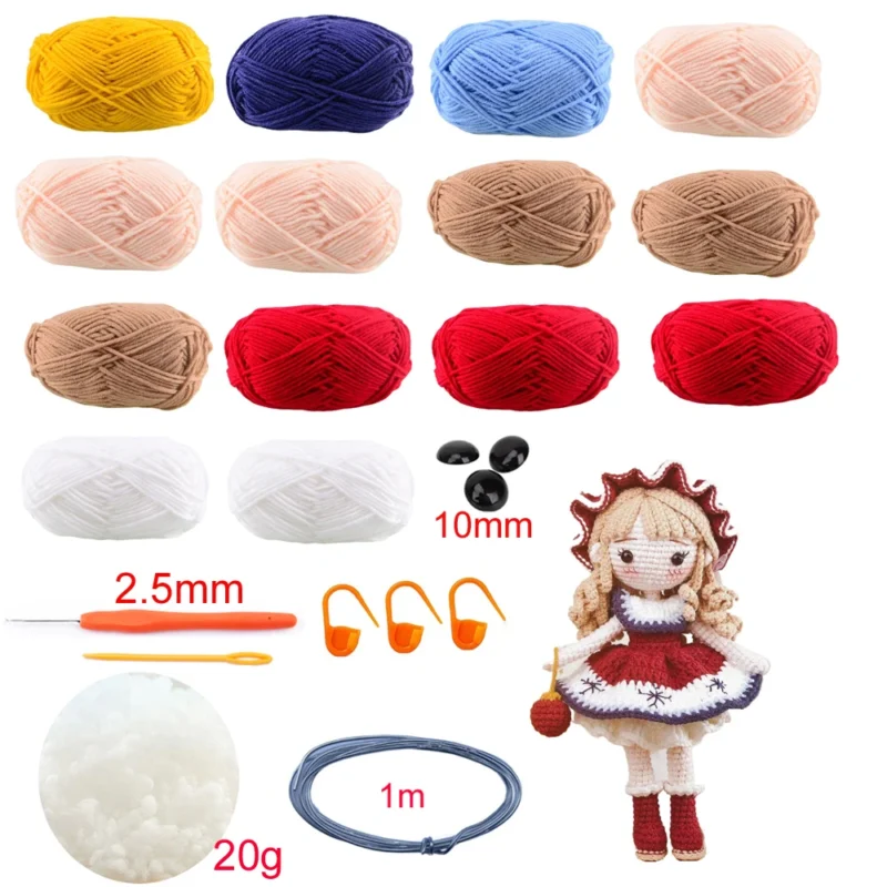 Crochet Kit Gril DIY Doll Crocheting kits - Image 7