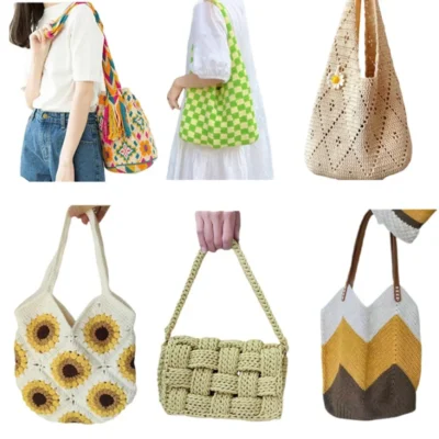 Boho Sunflower Tote Crochet Kit