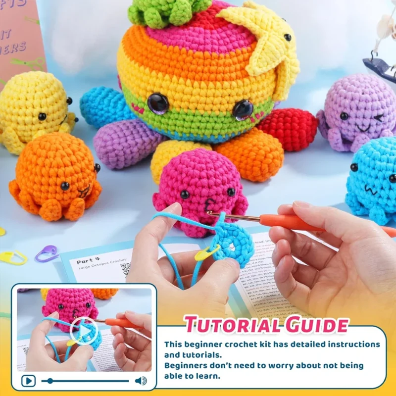 Underwater Creature Crochet Kit for Adults - Image 4