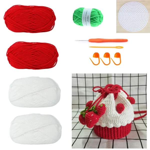 Summer Berry Crochet Bag Kit