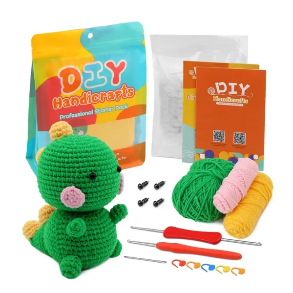 Beginner-Friendly Dinosaur Crochet Kit