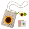 Sunflower Crochet Phone Bag Kit