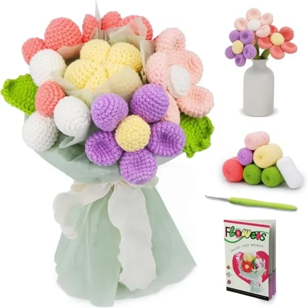 Flower Bouquet Crochet Kit for Beginners