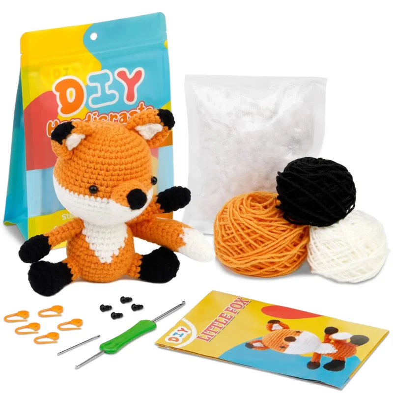 Fox & Ferret Crochet Craft Kit - Image 8