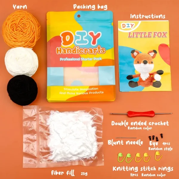 Fox & Ferret Crochet Craft Kit