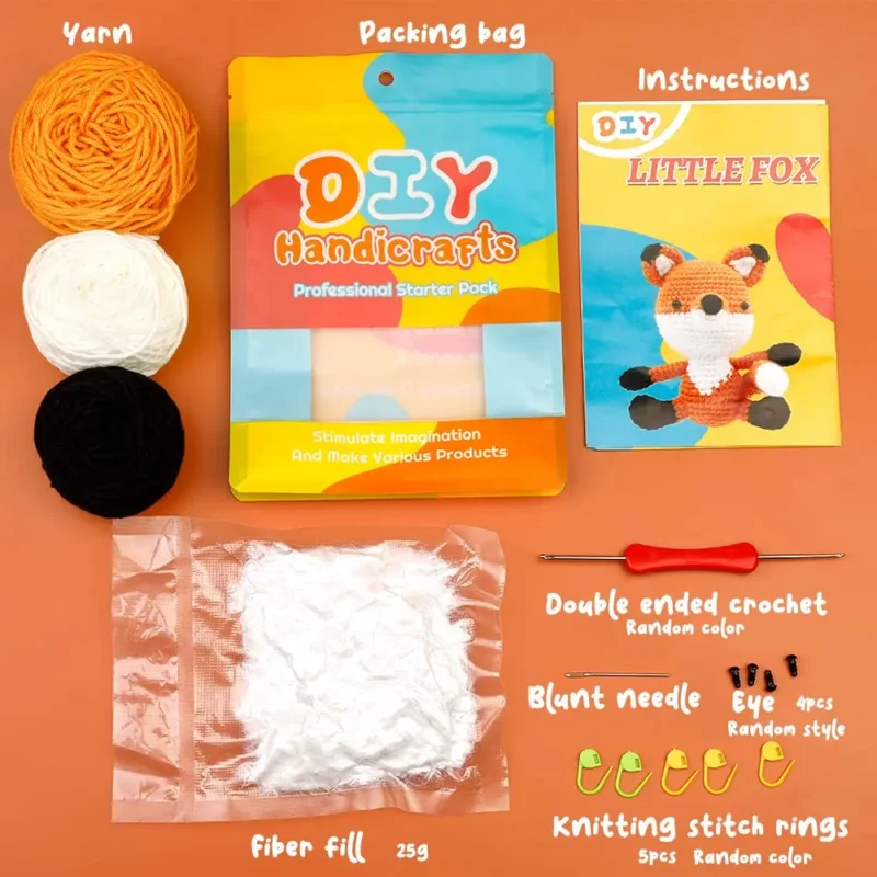 Fox & Ferret Crochet Craft Kit - Image 2