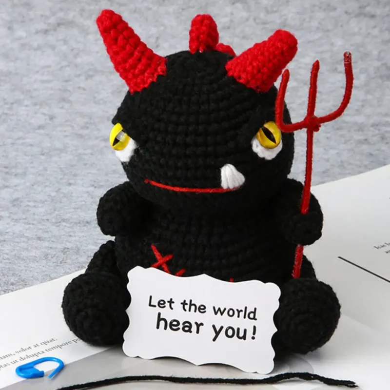Black Dragon Crochet Kit Animal For Beginners - Image 2